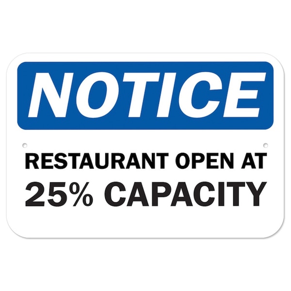 12 in Height, Aluminum, 12" x 18", A-1218-25461